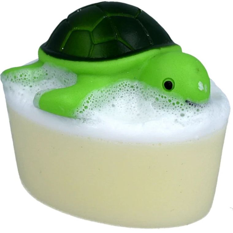 Bomb Cosmetics, Turtley Clean Toy Soap, mydło glicerynowe z zabawką, 100g