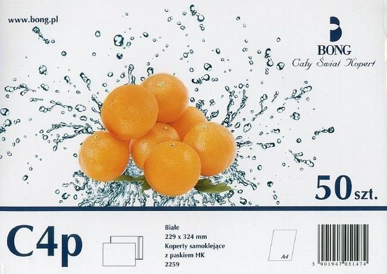 Bong, koperta C4 z paskiem