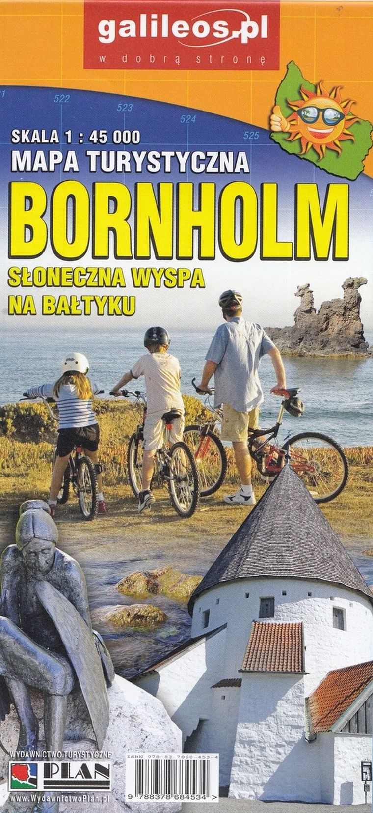 Bornholm. Mapa turystyczna 1:45 000