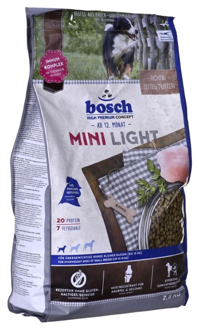 Bosch, Light, karma sucha dla psów z nadwagą, 2,5 kg