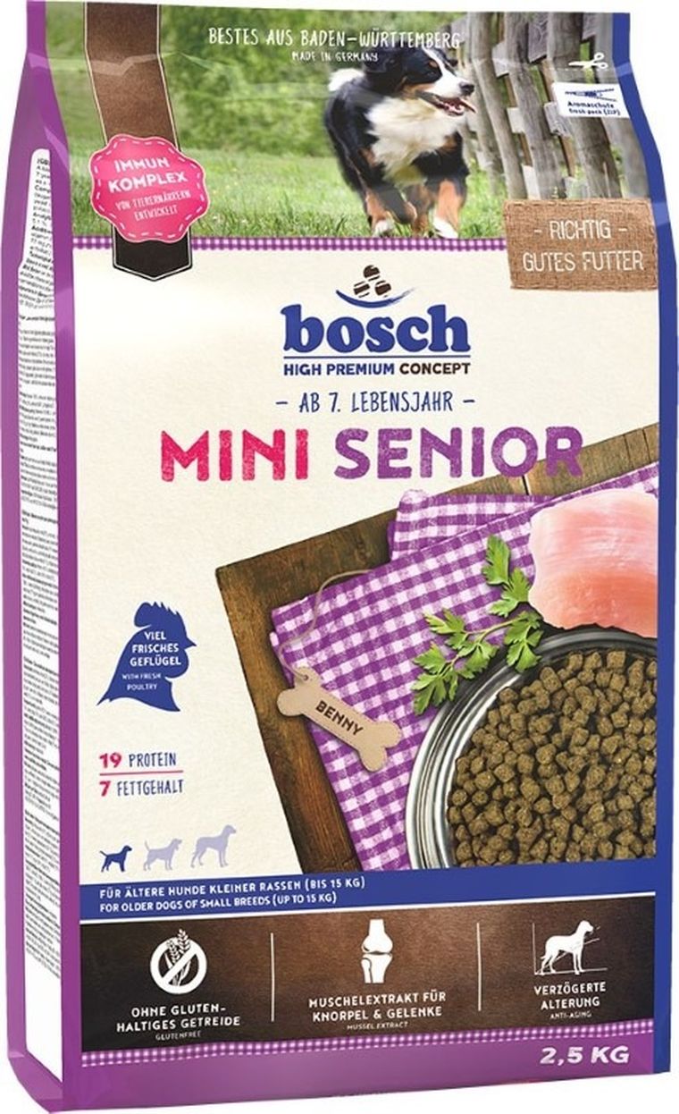Bosch, Mini Senior, karma sucha dla psa, 2,5 kg