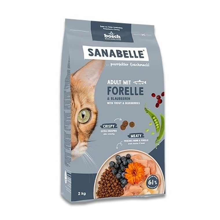 Bosch, Sanabelle, Adult, Pstrąg, karma sucha dla kota, 2 kg