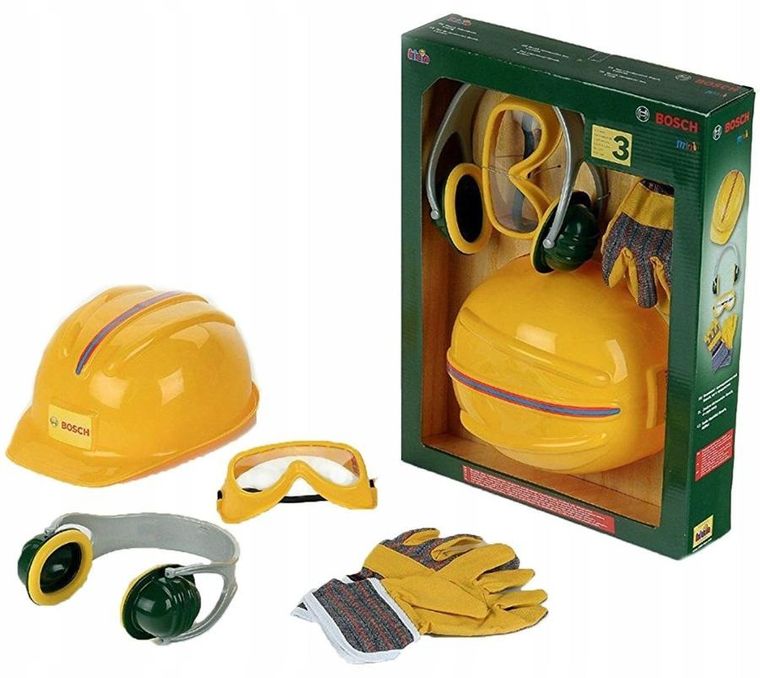 Bosch, zestaw akcesoriów z kaskiem
