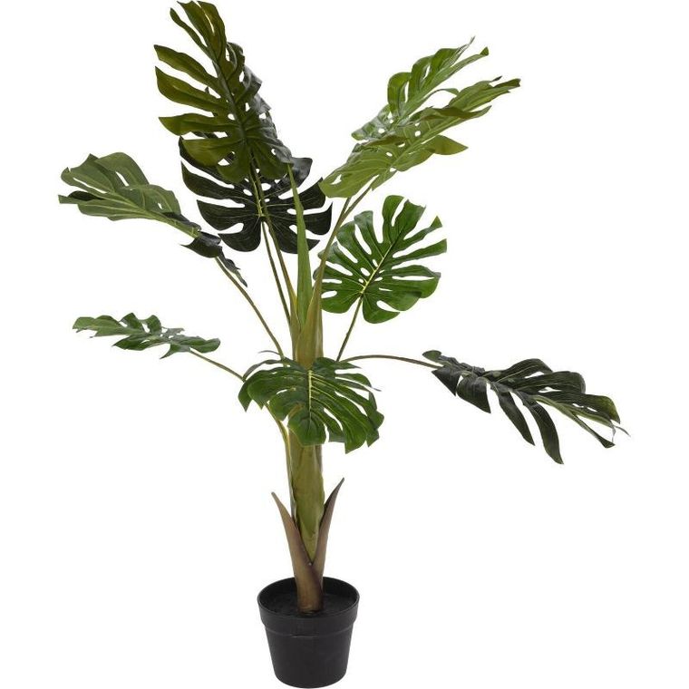 Botanical Decoration, sztuczna roślina doniczkowa, Monstera, wysoka, 110 cm