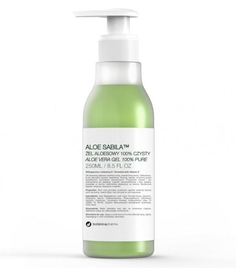 Botanicapharma, Aloe Sabila, żel aloesowy 100% czysty, 250 ml