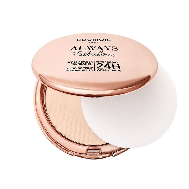 Bourjois, Always Fabulous, matujący podkład w kompakcie, SPF20, 100 Rose Ivory, 7g