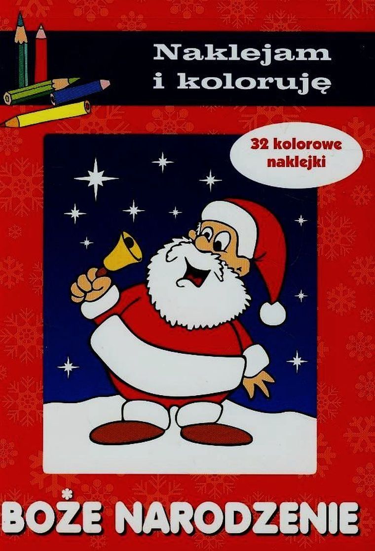 Boże Narodzenie. Naklejam i koloruję