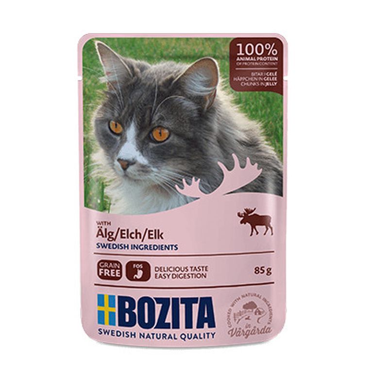Bozita, Pouch Hig Elk, karma mokra dla kota, 85g