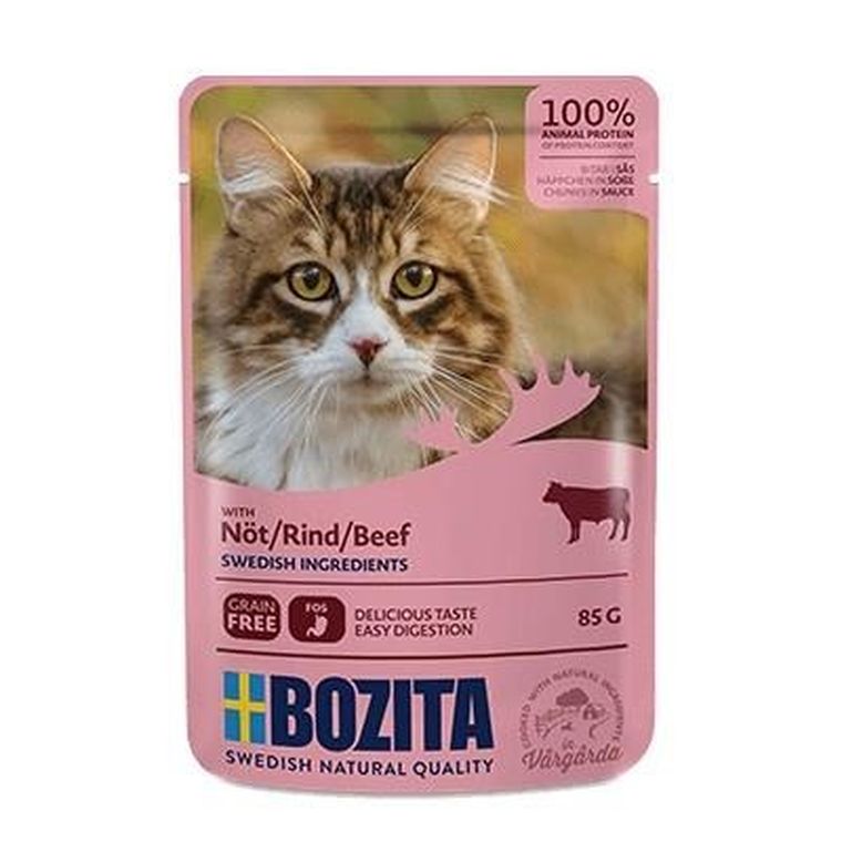 Bozita, Pouch, HiS Beef, karma mokra dla kota, 85 g