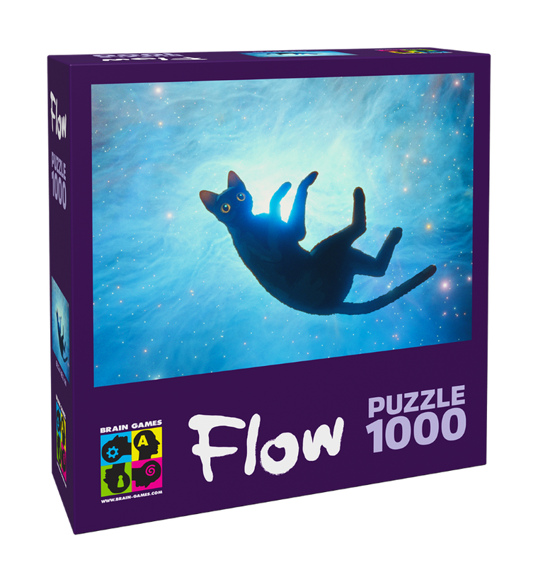Brain Games, Flow, Black Cat, puzzle, 1000 elementów