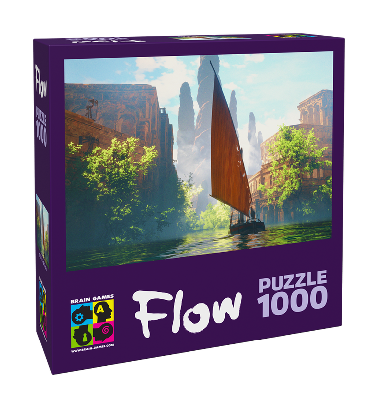 Brain Games, Flow, Boat, puzzle, 1000 elementów