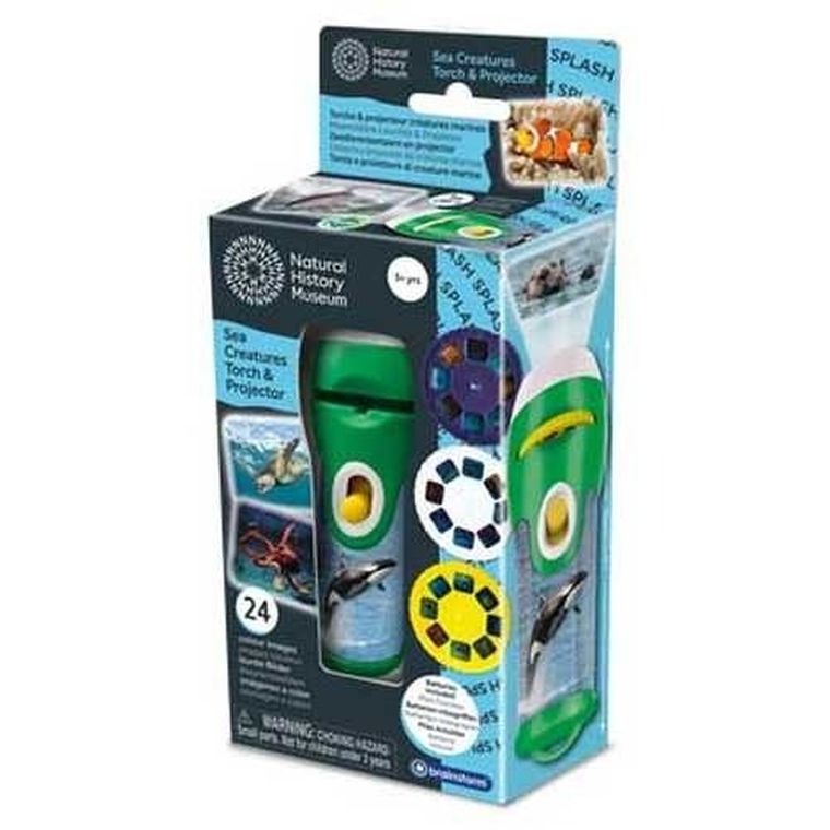 Brainstorm, latarka i projektor, stworzenia morskie