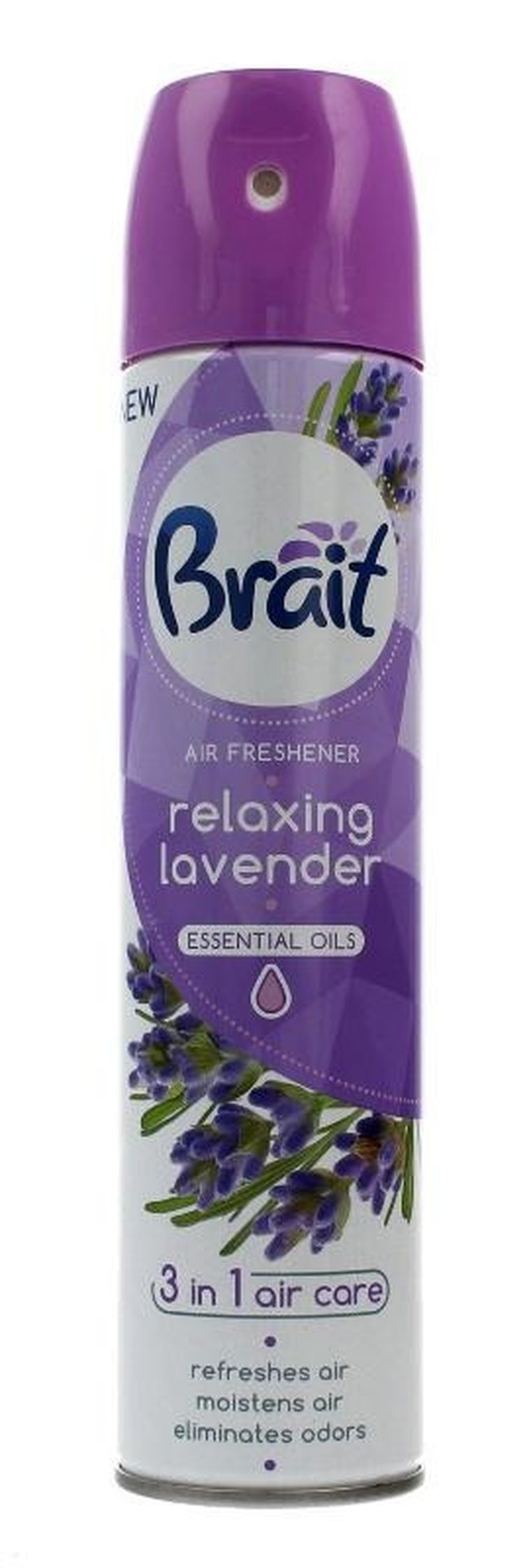Brait, Air Care 3w1, odświeżacz powietrza klasyczny, relaxing lavender, 300 ml