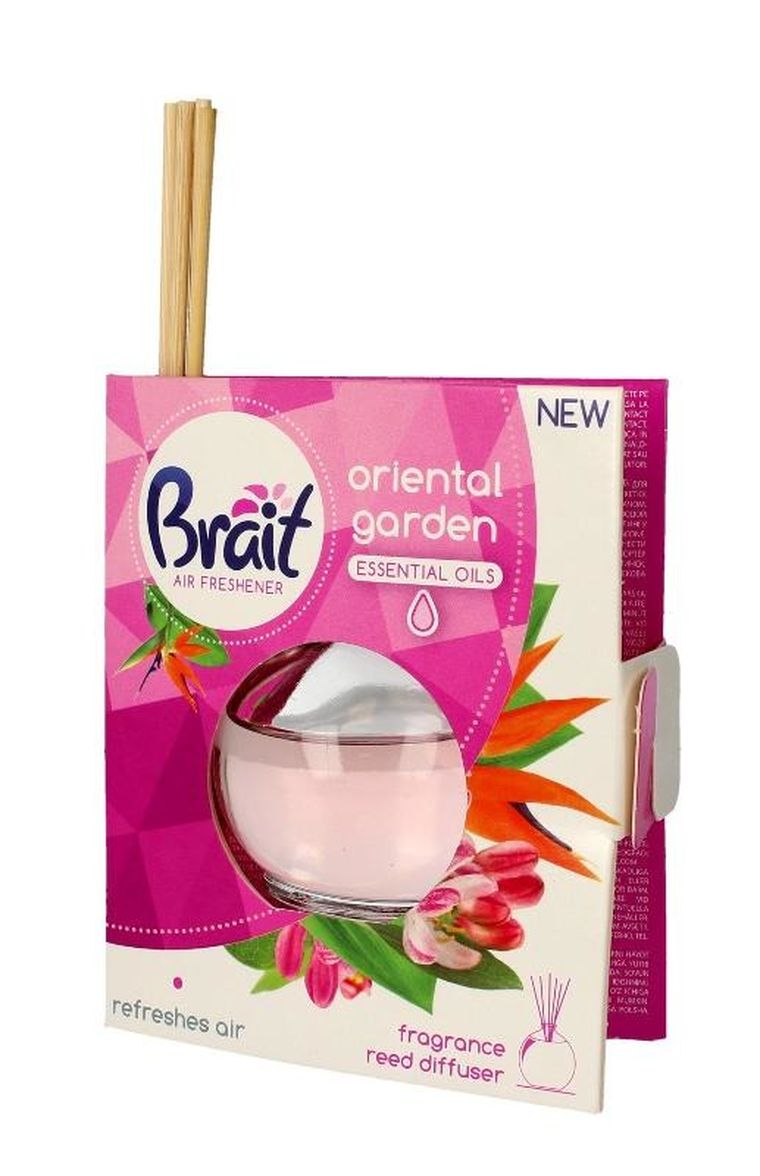 Brait, Air Freshener, patyczki odświeżające + płyn, oriental garden