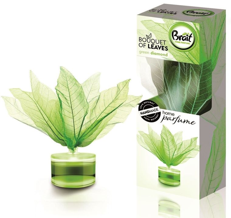 Brait, Bouquet of Leaves, listki odświeżające powietrze, Green Diamond, 50 ml