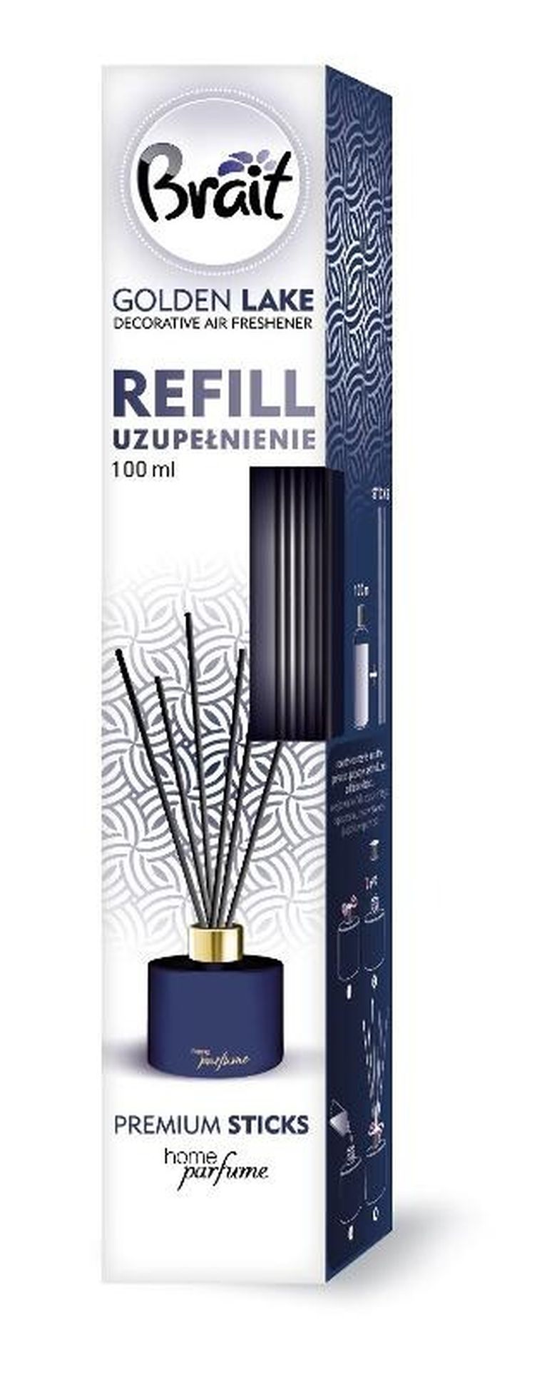 Brait, Golden Lake, odświeżacz, uzupełnienie, 100 ml