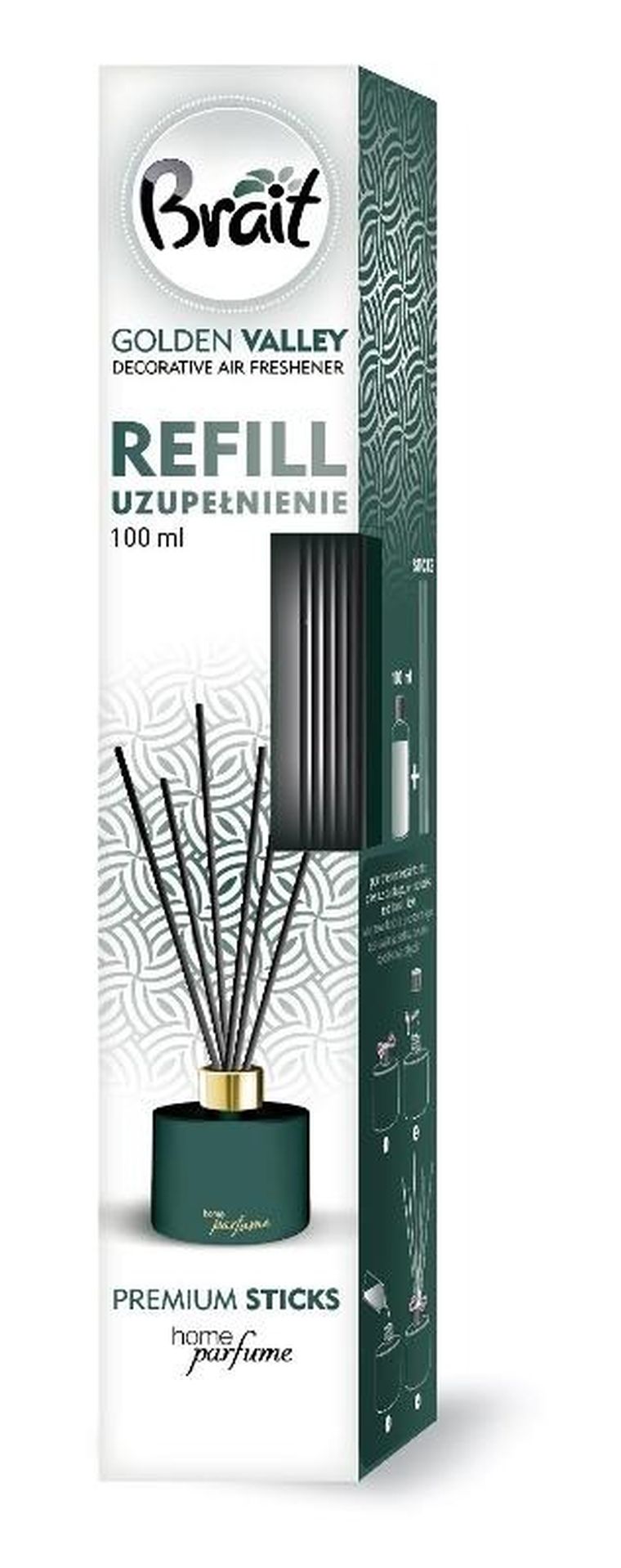 Brait, Golden Valley, odświeżacz, uzupełnienie, 100 ml