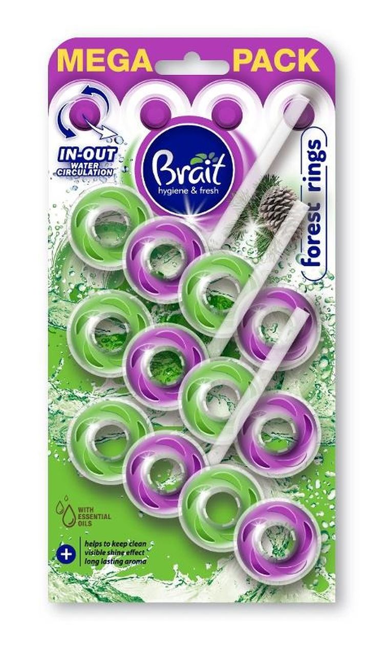 Brait, kostka WC, 2-faowaz, rings florest, 3-40g