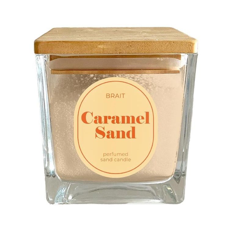 Brait, świeca piaskowa, carmel sand, 130g