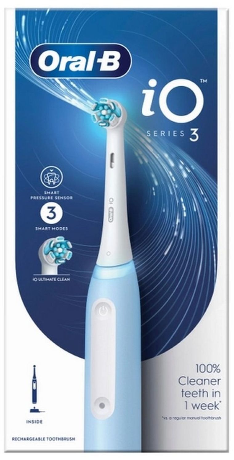 Braun, Oral-B, iO 3, szczoteczka elektryczna, blue