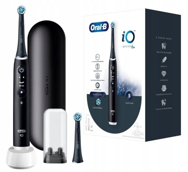 Braun, Oral-B, iO 6N, szczoteczka elektryczna, black lava