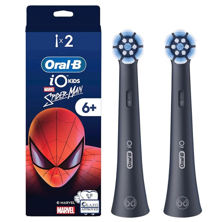 Braun, Oral-B, Spider-Man, iO Kids, końcówki do szczoteczki dla dzieci, 2 szt.