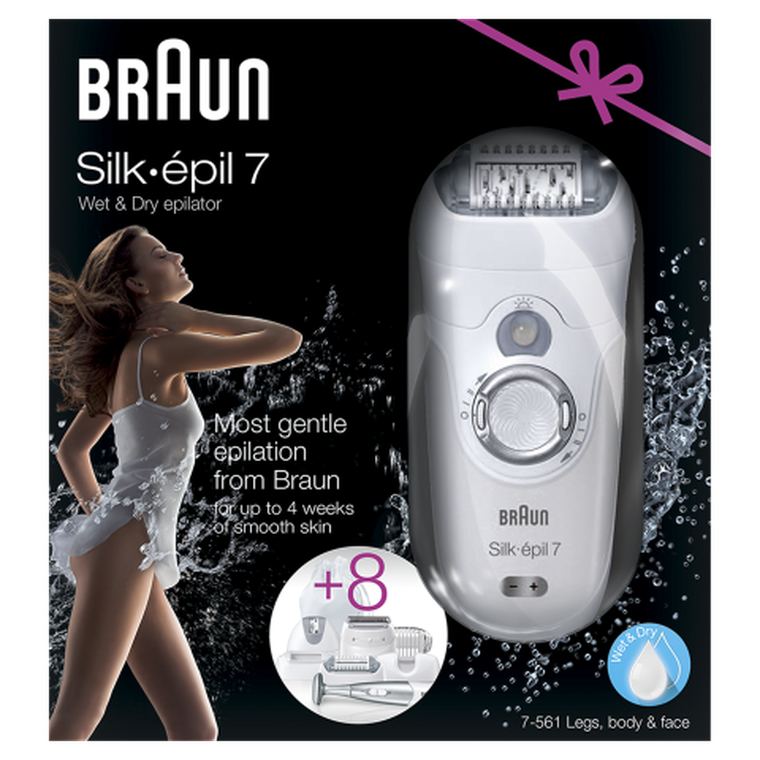 Braun, Silk-épil 7, Wet&Dry, bezprzewodowy depilator, 7-561