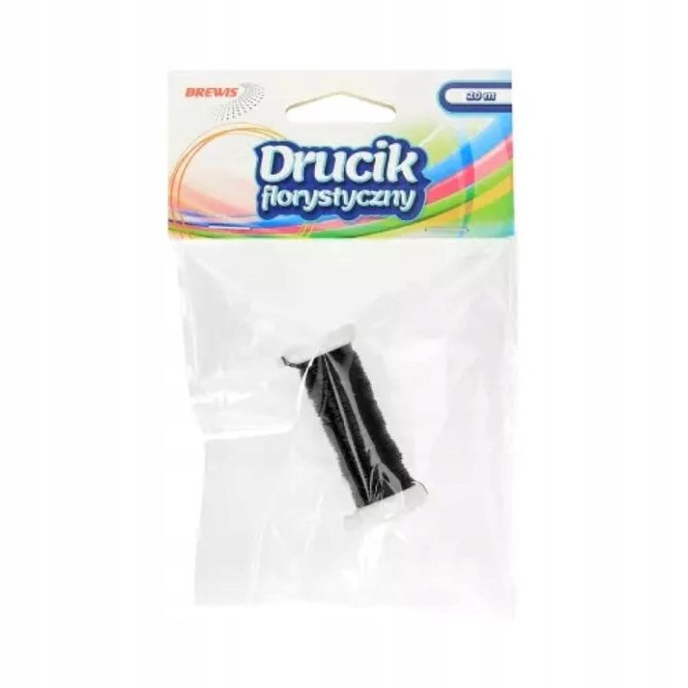 Brewis, drucik florystyczny, czarny, 20 m, 1 szt.