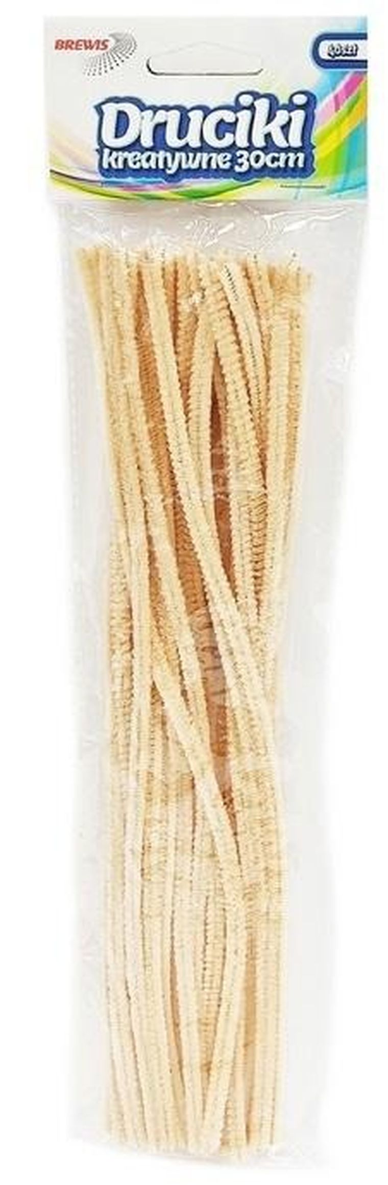 Brewis, druciki kreatywne, beżowe, 40 szt.