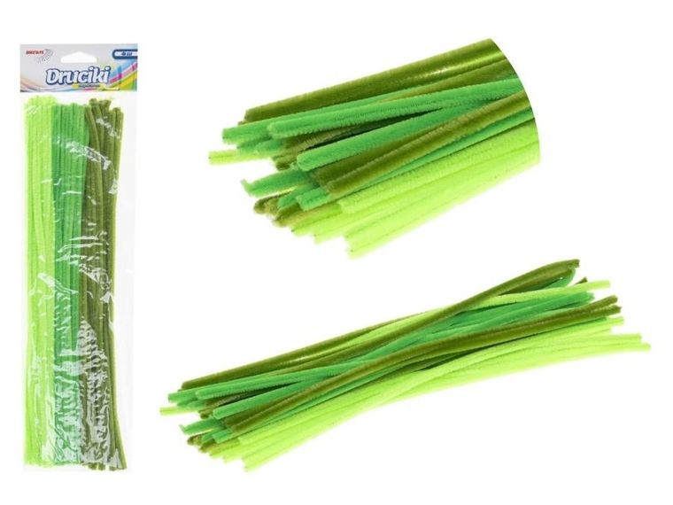 Brewis, druciki kreatywne, odcienie zielonego