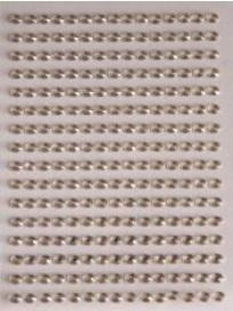 Brewis, dżety samoprzylepne, srebrne, 6 mm, 140 szt.