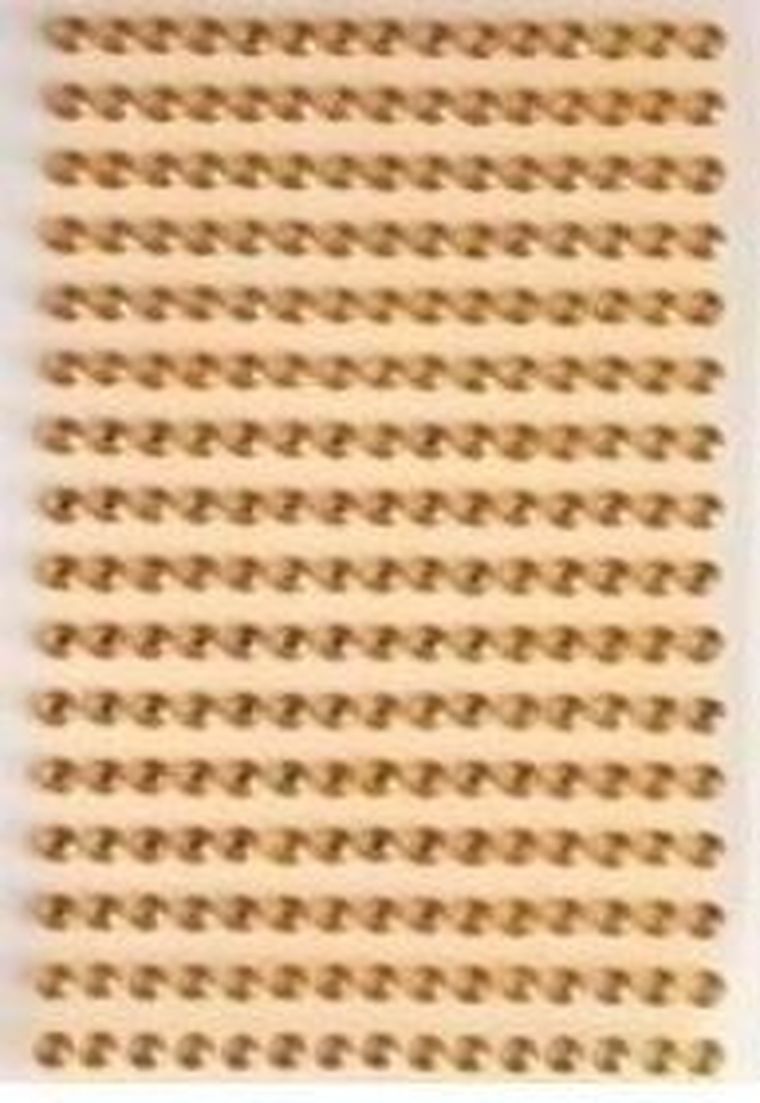 Brewis, dżety samoprzylepne, złote, 6 mm, 140 szt.