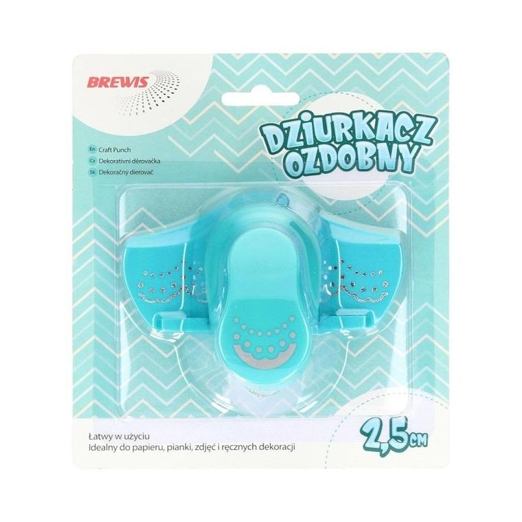 Brewis, dziurkacz ozdobny, brzegowy, falbanka, 2,5 cm