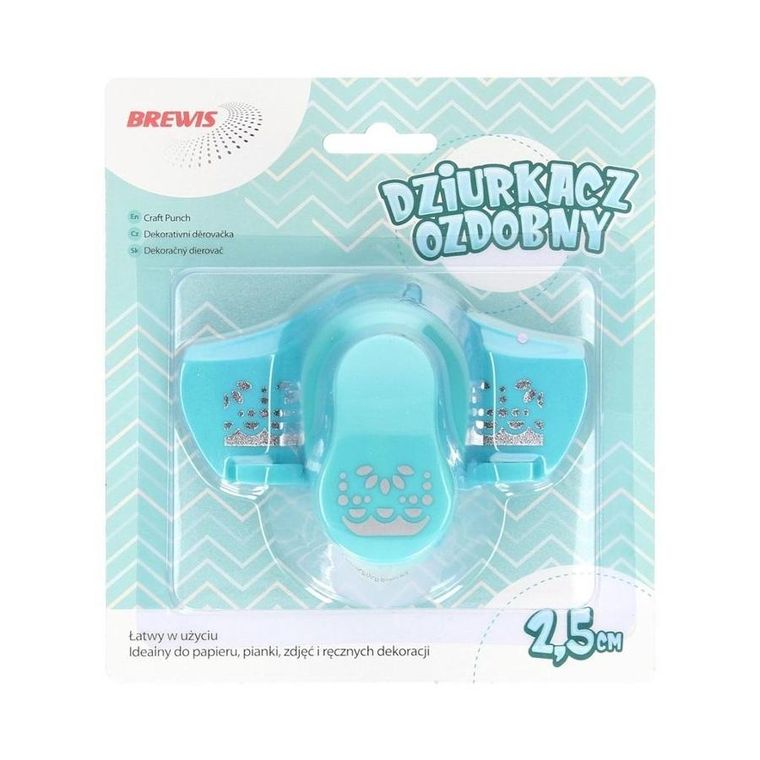 Brewis, dziurkacz ozdobny, brzegowy, falbanka, 2,5 cm