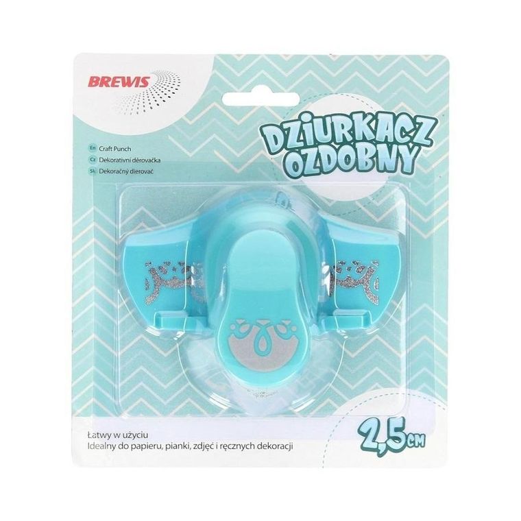 Brewis, dziurkacz ozdobny, brzegowy, falbanka, 2.5 cm