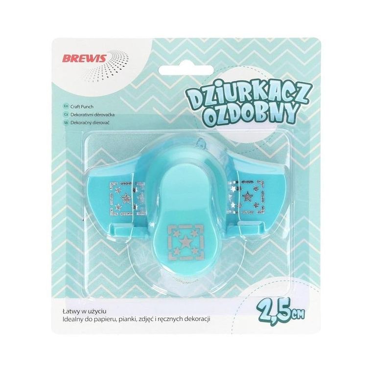 Brewis, dziurkacz ozdobny, brzegowy, gwiazdka, 2,5 cm