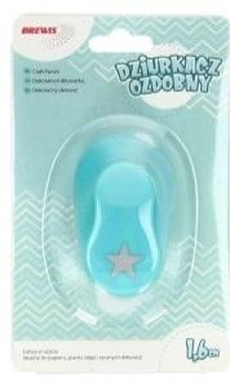 Brewis, dziurkacz ozdobny, gwiazda, 1,6 cm