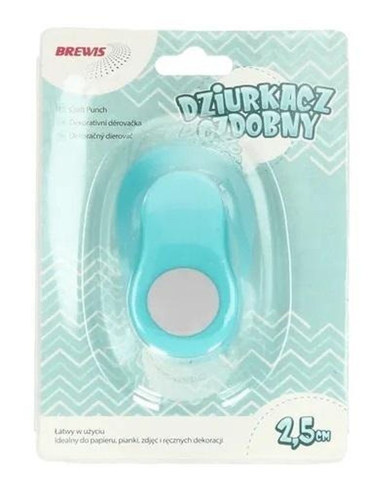 Brewis, dziurkacz ozdobny, koło, 2,5 cm