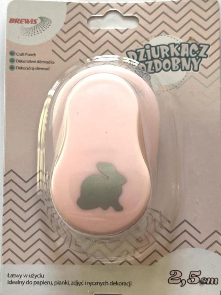 Brewis, dziurkacz ozdobny, Królik, 2.5cm