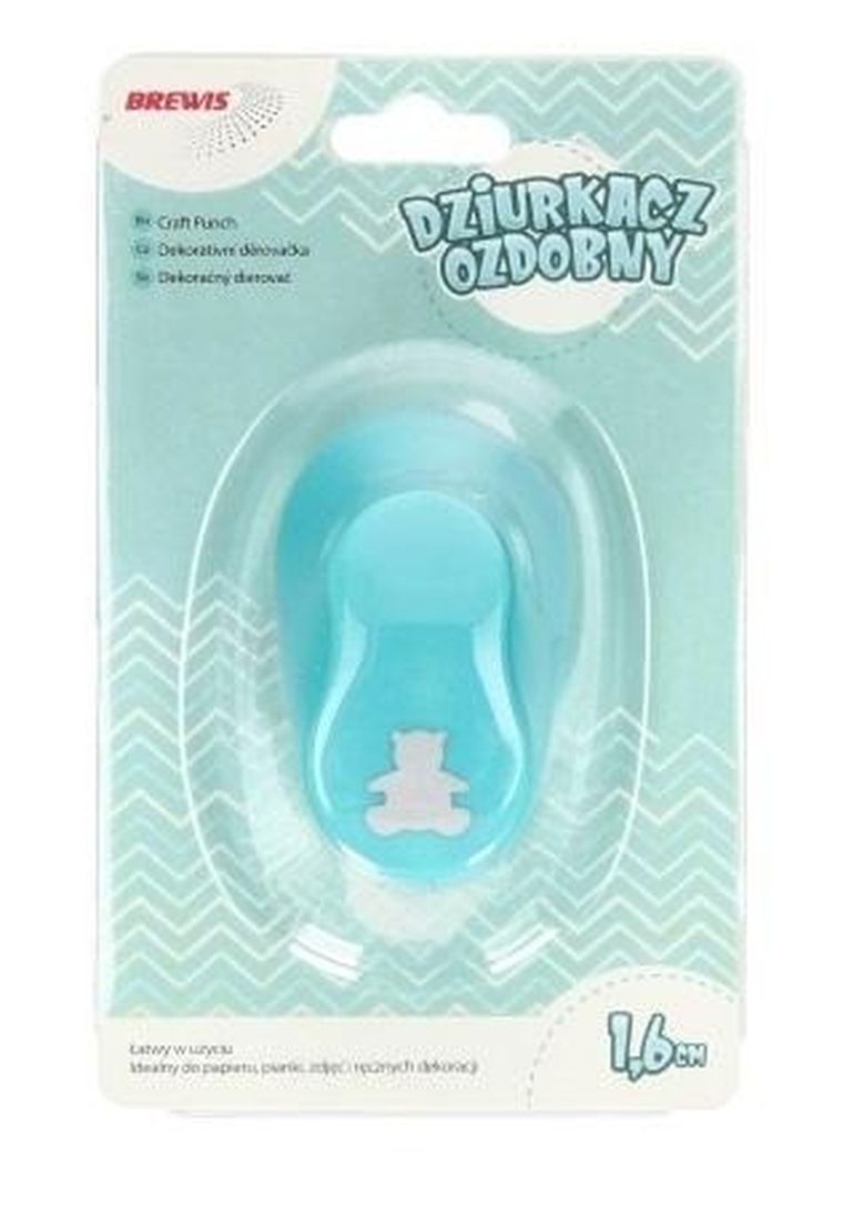 Brewis, dziurkacz ozdobny, miś, 1,6 cm