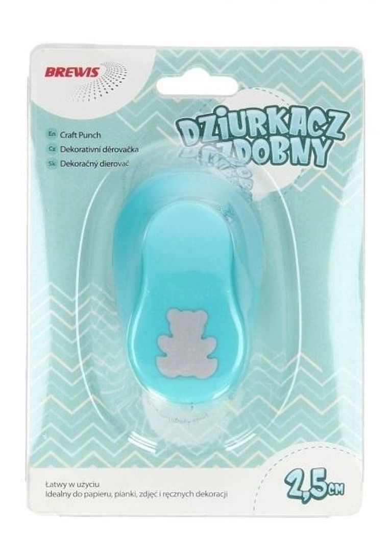 Brewis, dziurkacz ozdobny, miś, 2,5 cm