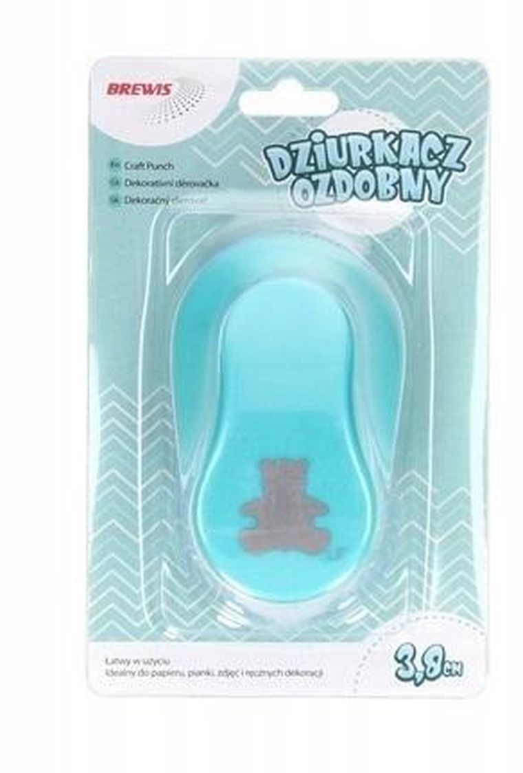 Brewis, dziurkacz ozdobny, miś, 3,8 cm