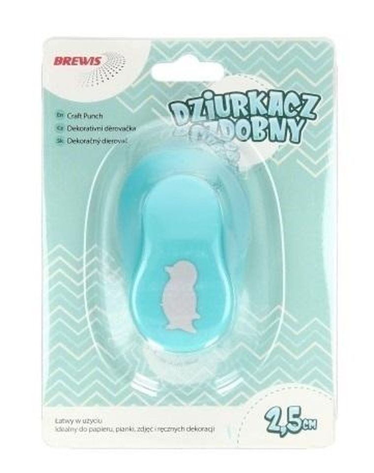 Brewis, dziurkacz ozdobny, pingwin, 2,5 cm