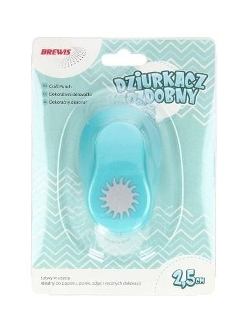 Brewis, dziurkacz ozdobny, słońce, 2,5 cm