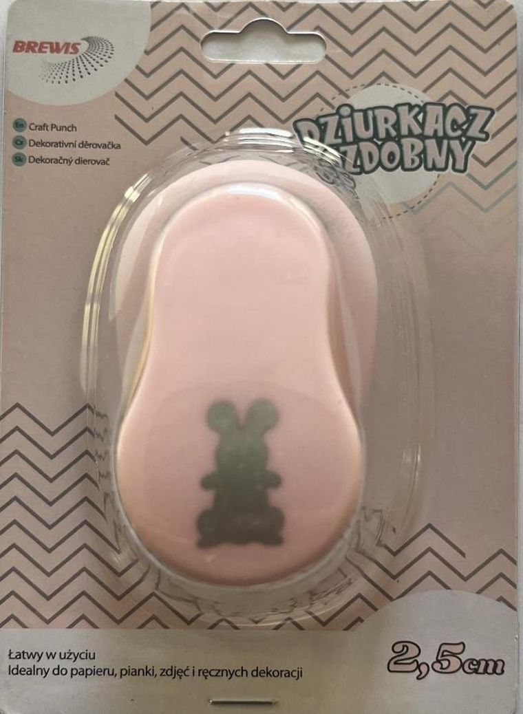 Brewis, dziurkacz ozdobny, Zając, 2.5cm