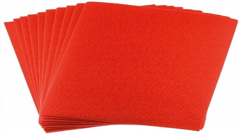 Brewis, filc A4, czerwony, 1 mm, 10 szt.