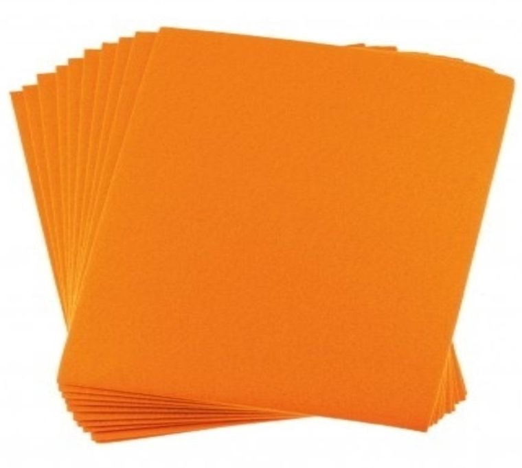 Brewis, Filc A4 pomarańczowy, 1mm, 10 szt.