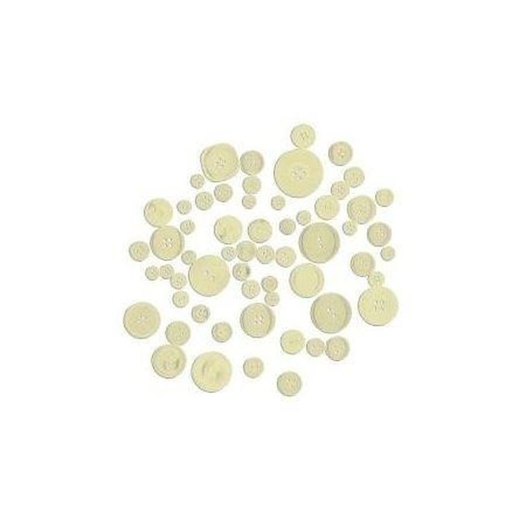 Brewis, guziki kreatywne, białe, 40g