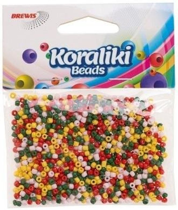 Brewis, koraliki akrylowe do nawlekania, 35mm, 30g