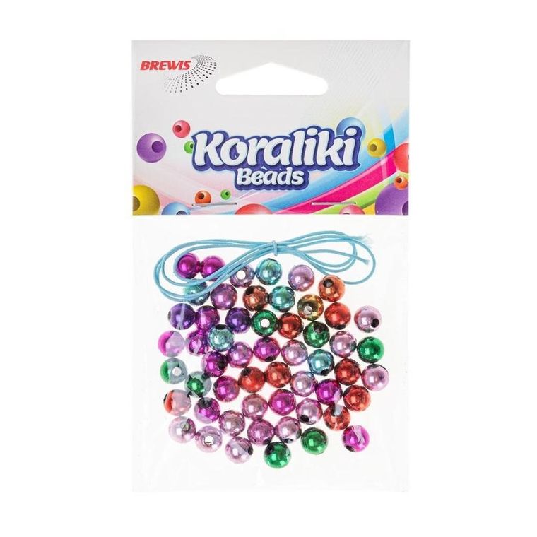 Brewis, koraliki metalowe do nawlekania